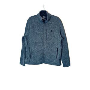 Polo Ralph Lauren Men Large Performance Full-Zip Gray Fleece Jacket